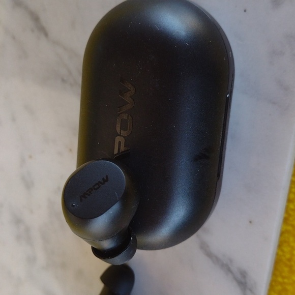 MPow Black Wireless Earbuds with Charging Case NWOT - Picture 2 of 3